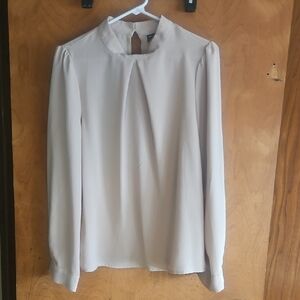 SHEIN Cream Long Sleeve Blouse